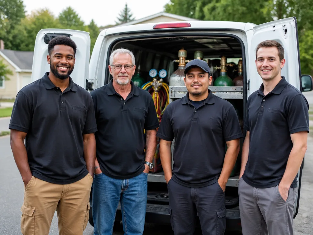 Wisconsin HVAC Install team